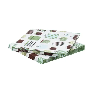Gift pappersservett - Multi, 20‑pack, 33×33 cm - Scandi Essentials