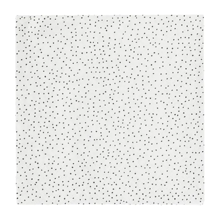 Grain servett 33x33 cm 20-pack - White-black - Scandi Essentials