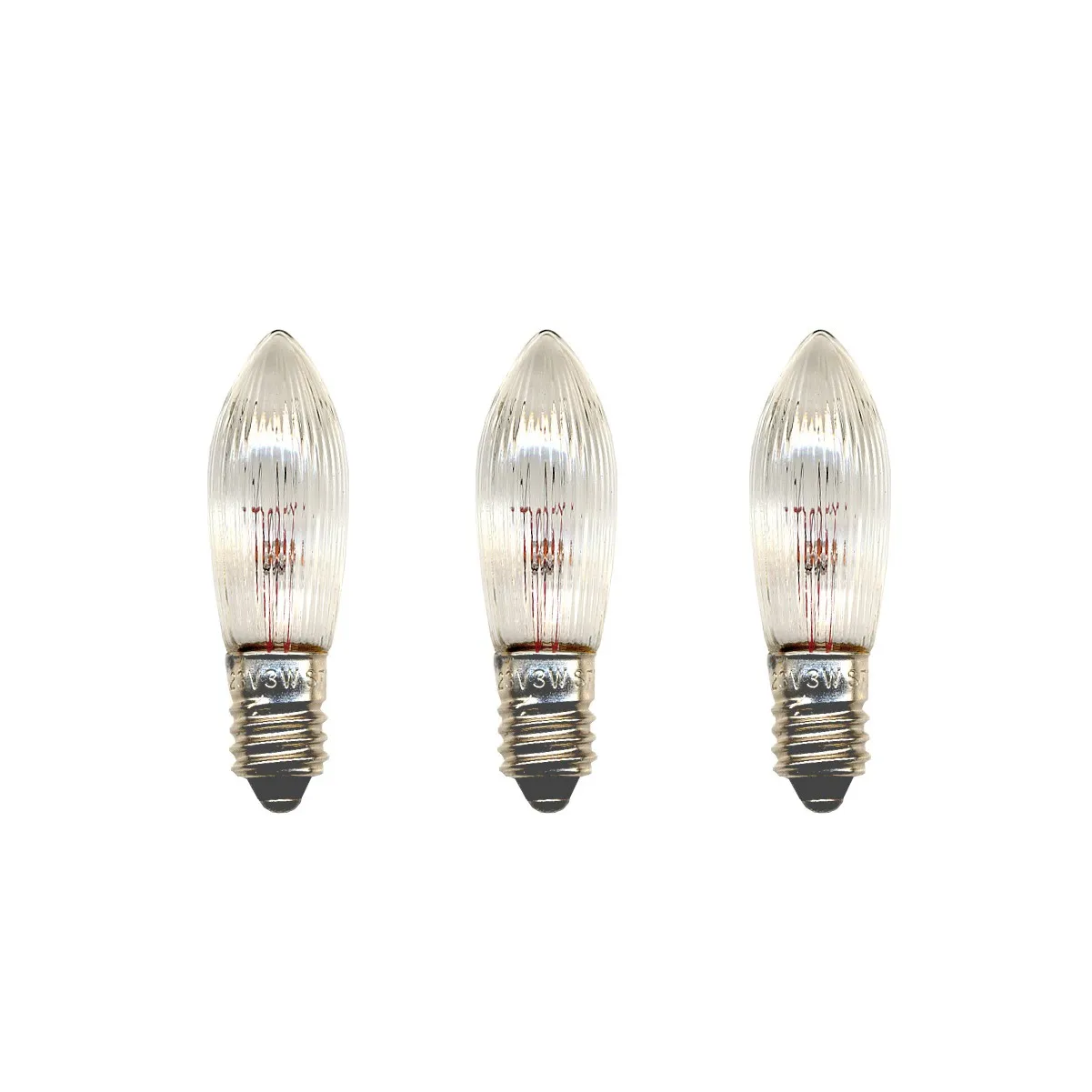 Lit ljuskälla E10 reservlampa 55V 3-pack, Klar, 3W Scandi Essentials