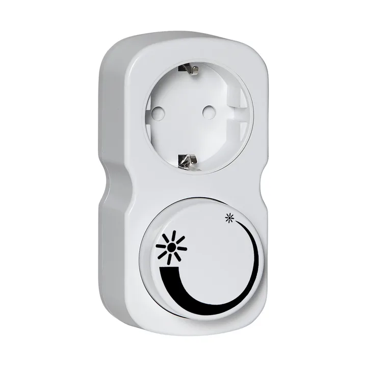 Lit plug-in dimmer Saco - Vit - Scandi Essentials