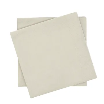 Plain pappersservett - Beige, 20‑pack, 40×40 cm - Scandi Essentials