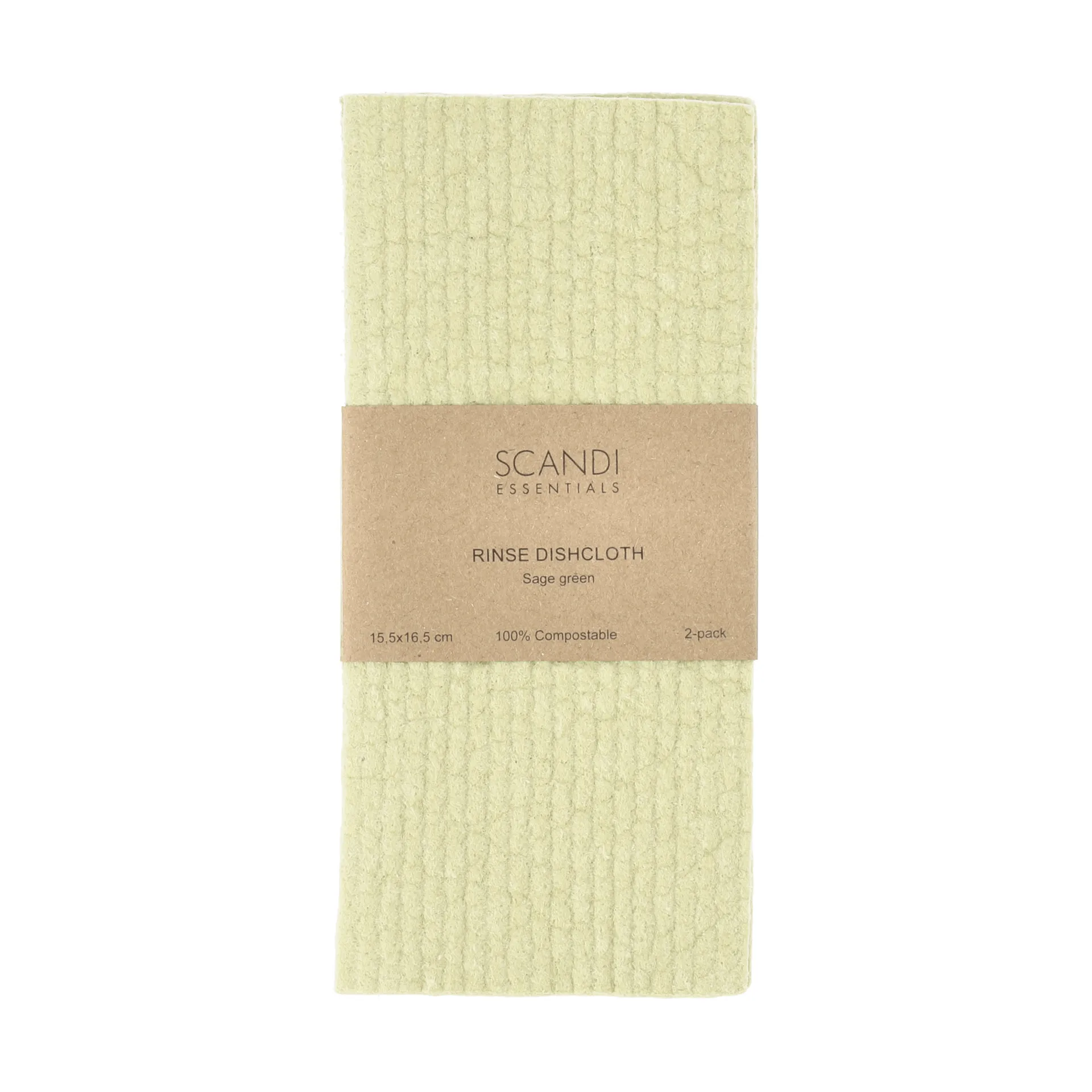 Rinse disktrasa, Salviagrön, 2-pack Scandi Essentials