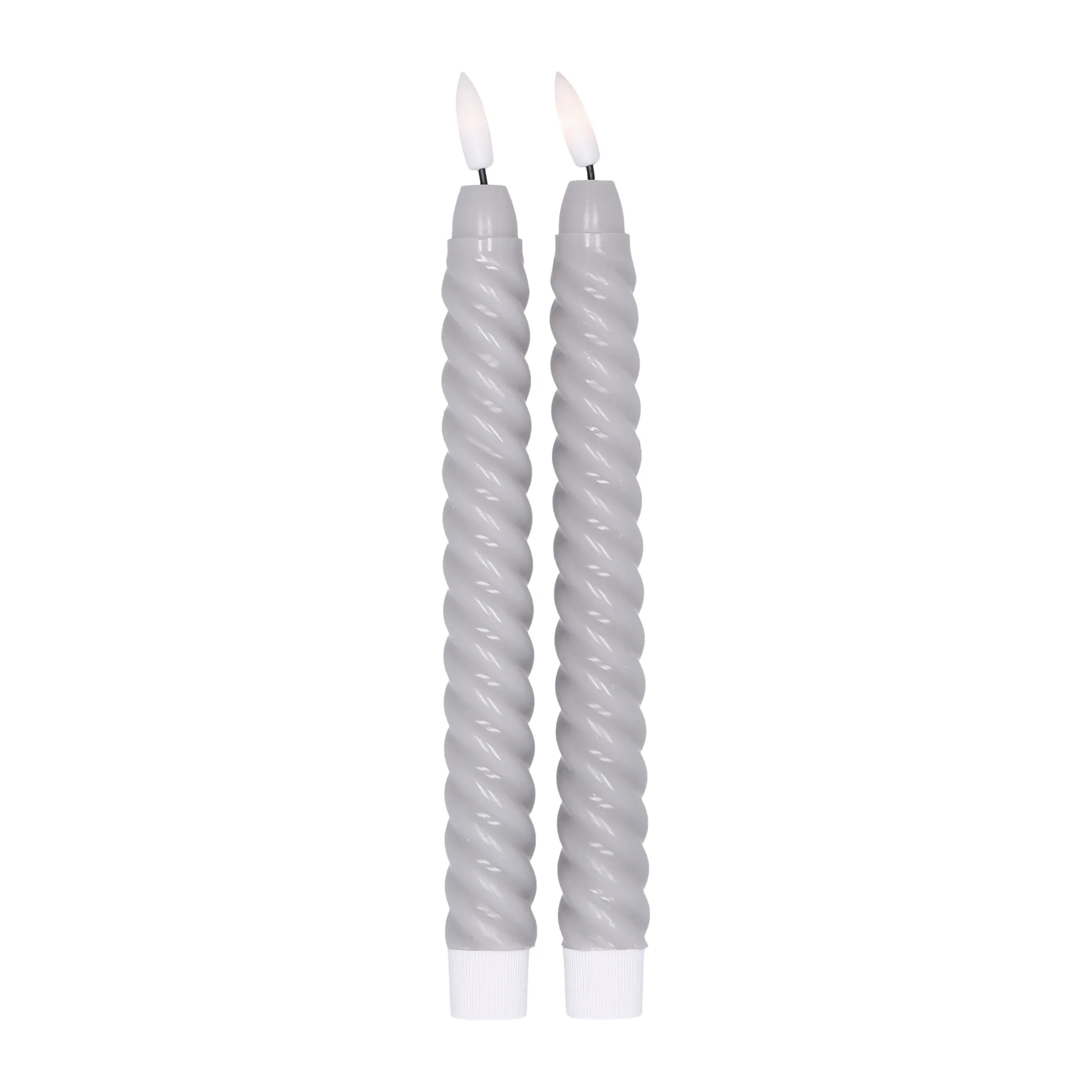 Twisted LED-ljus 25 cm 2-pack, Grå Scandi Essentials