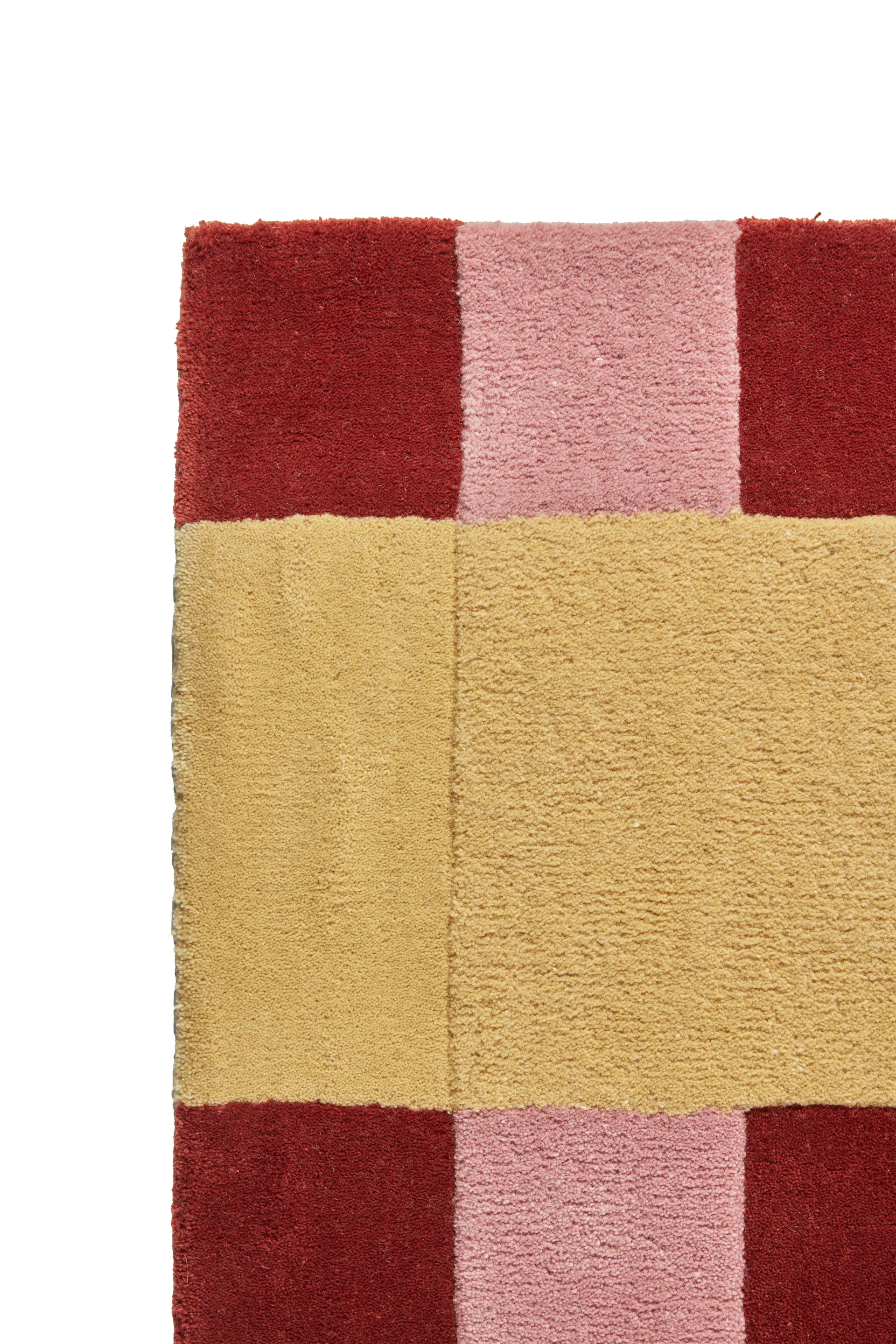 Aisles ullmatta, Röd, 200x300 cm Scandi Living