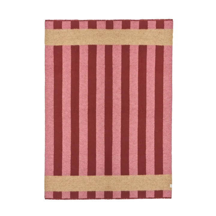Aisles ullpläd 130x180 cm - Röd - Scandi Living