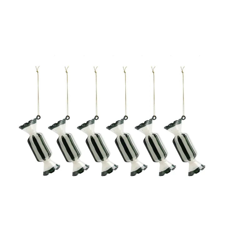 Bonbons julgranskula 6-pack - Grön - Scandi Living