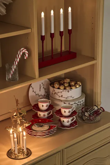 Bonbons julgranskula 6-pack - Röd - Scandi Living