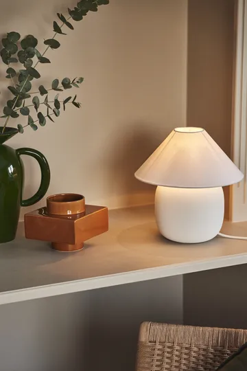 Boulder bordslampa 29 cm white-white - Scandi Living