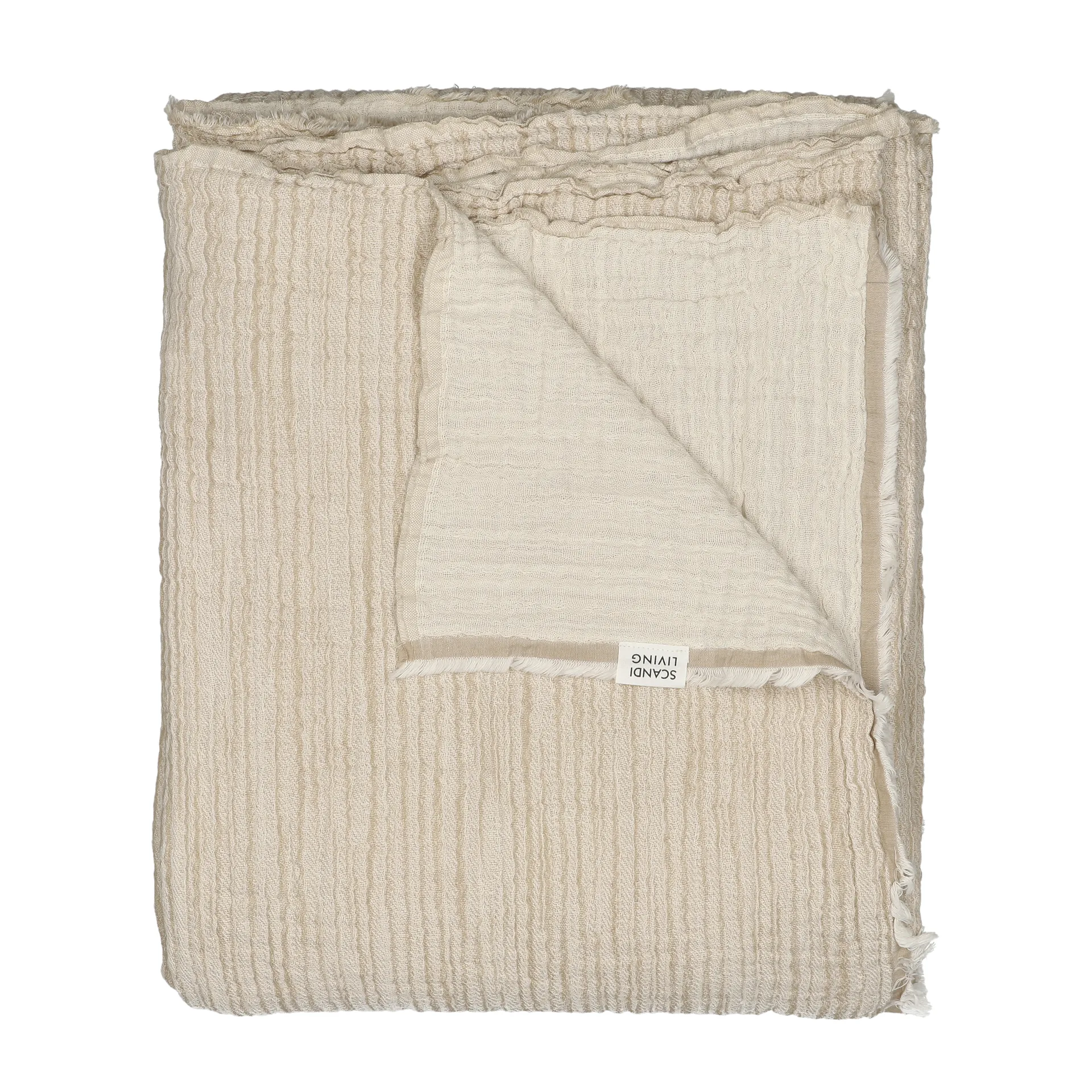 Breeze överkast 160x260cm, Beige Scandi Living