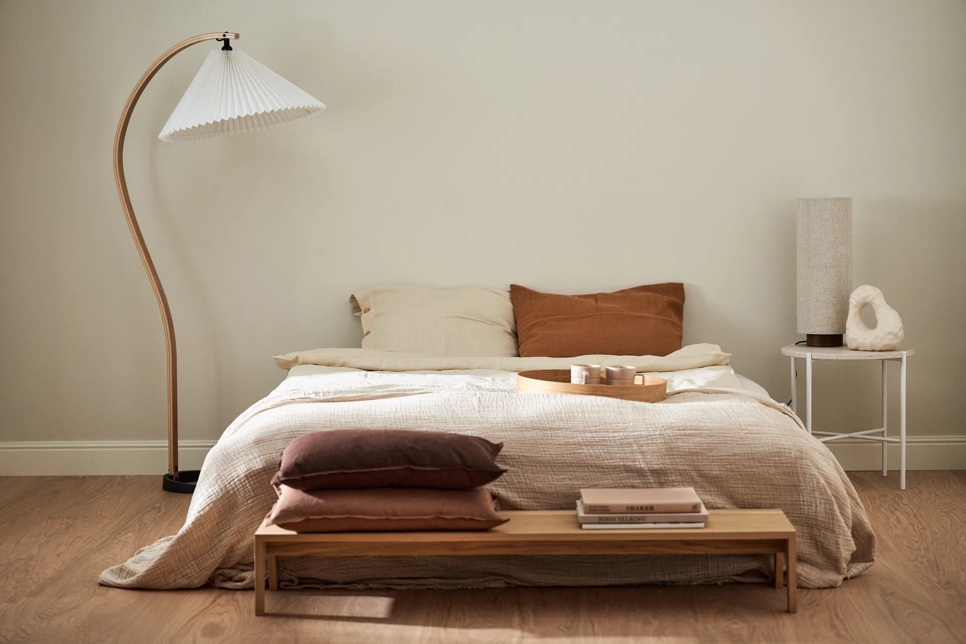 Breeze överkast 260x260cm, Beige Scandi Living