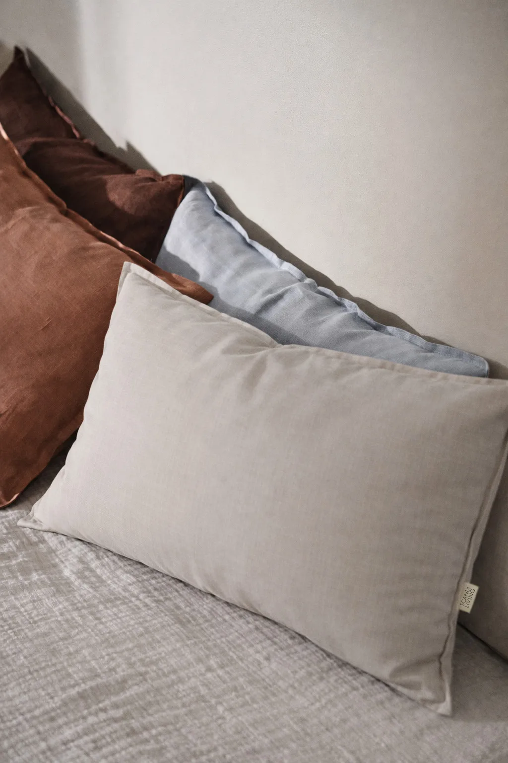 Calm kuddfodral linne 40x60 cm, Greige Scandi Living