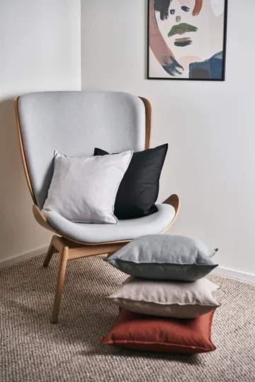 Calm kuddfodral linne 50x50 cm - Carbon - Scandi Living