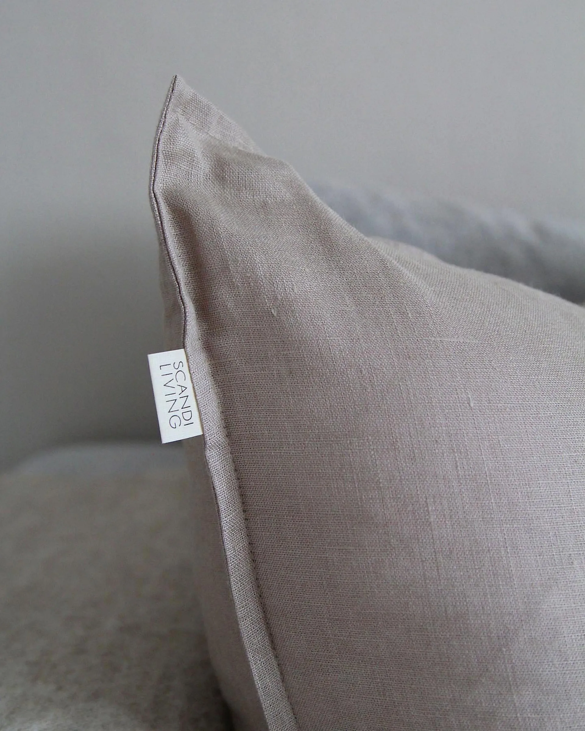 Calm kuddfodral linne 50x50 cm, Sand  Scandi Living
