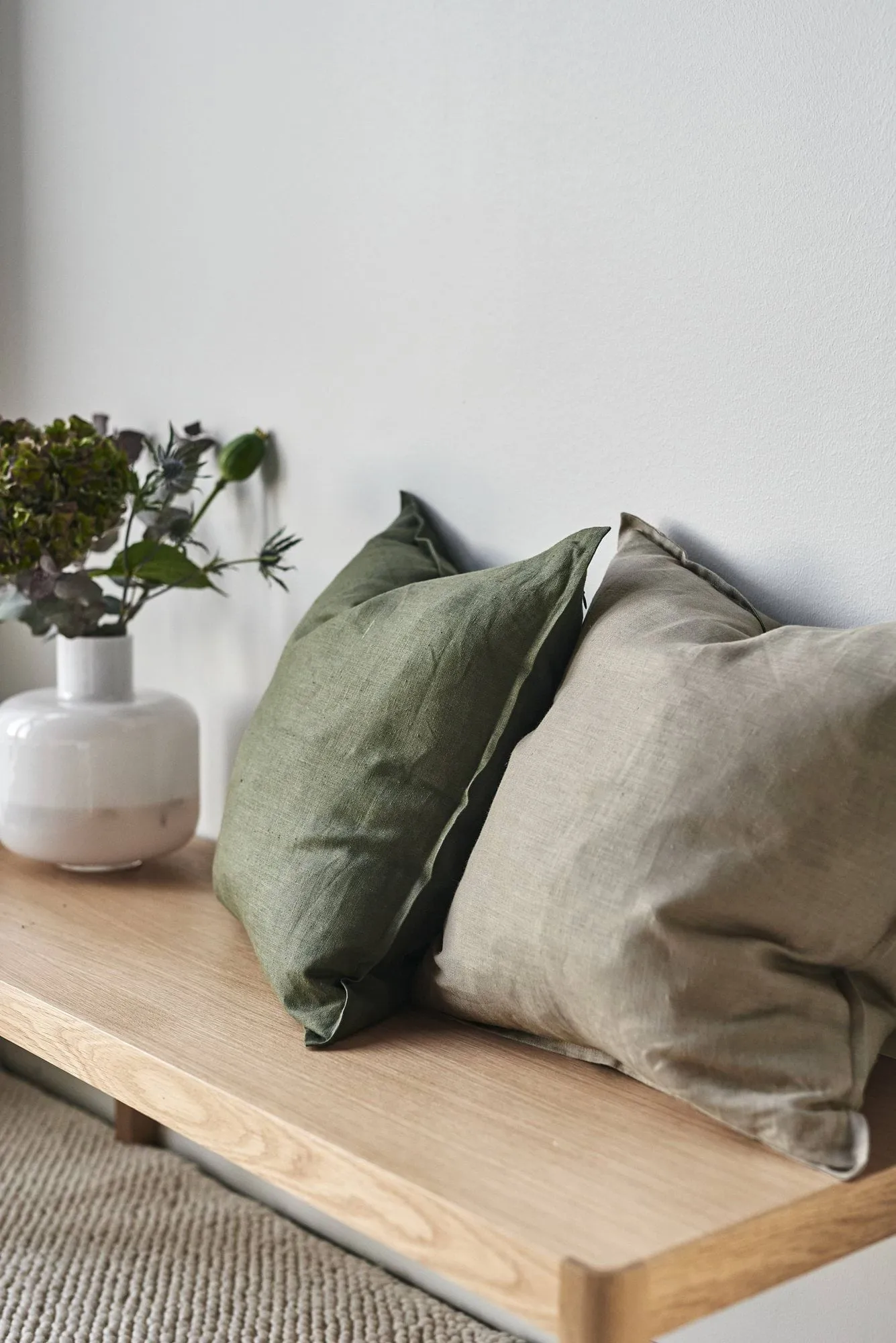 Calm kuddfodral linne 50x50 cm, Sand  Scandi Living