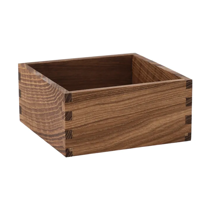 Carve förvaringslåda 15 cm - Mörkbetsad ek - Scandi Living