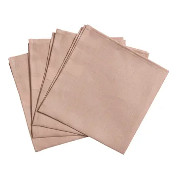 Clean linneservetter 45x45 cm 4-pack - dusty rose - Scandi Living
