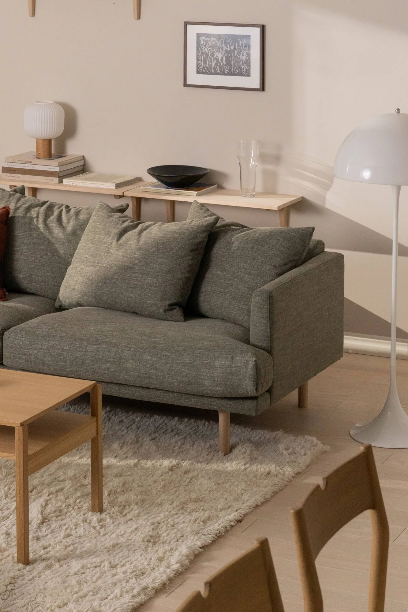 Cozy ullmatta naturvit, 170x240 cm Scandi Living