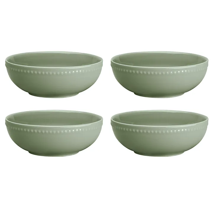 Dots frukostskål 60 cl 4-pack - Grön - Scandi Living