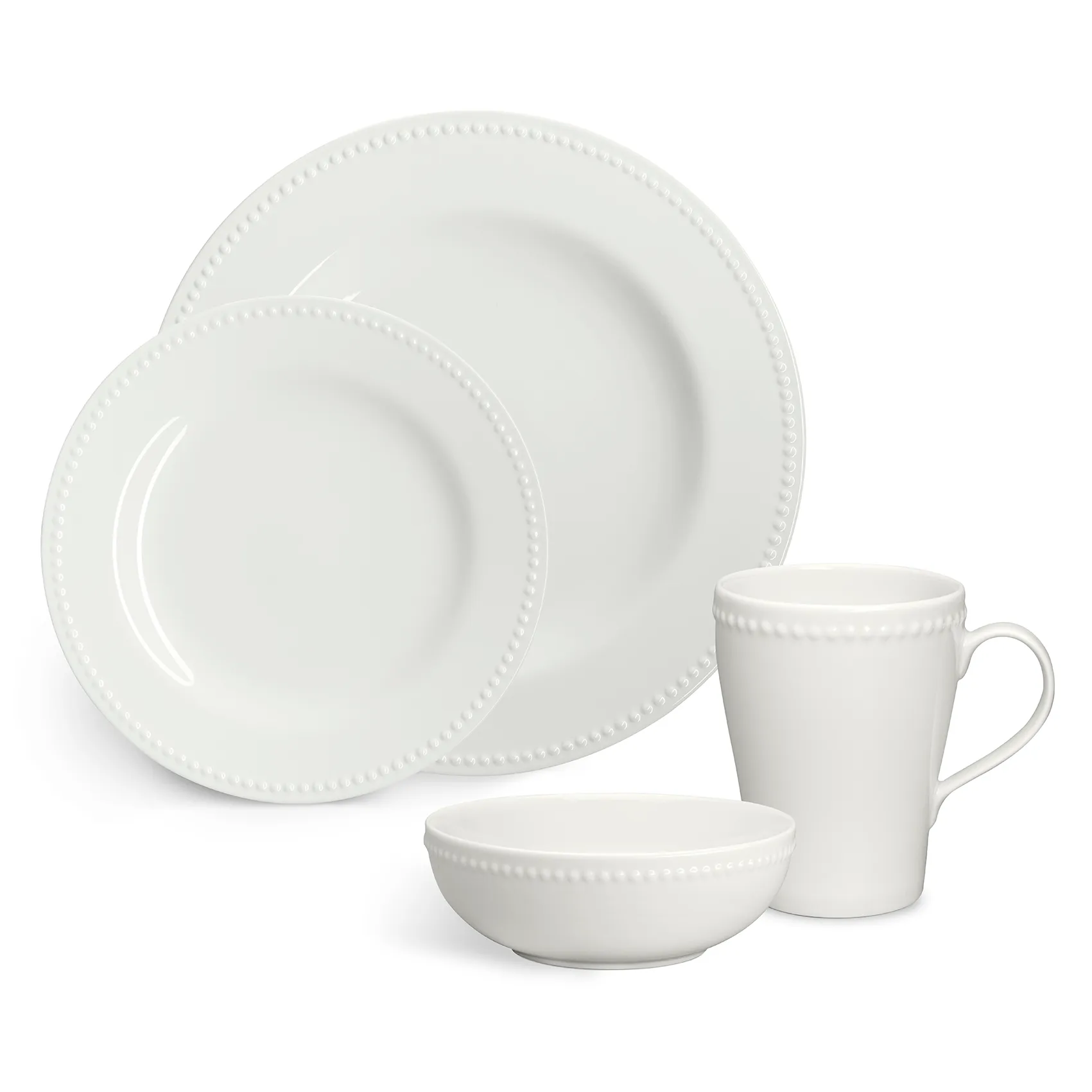 Dots tallrik 28 cm 4-pack, Cremevit Scandi Living