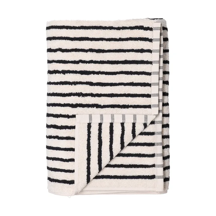 Drift badhandduk 100x150 cm - Vit-svart - Scandi Living