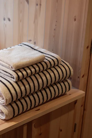 Drift badhandduk 100x150 cm - Vit-svart - Scandi Living