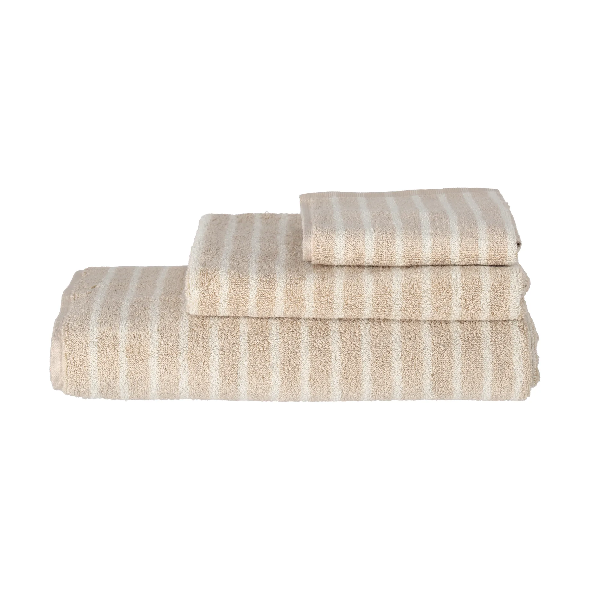 Drift badhandduk 70x140 cm, Beige-vit Scandi Living