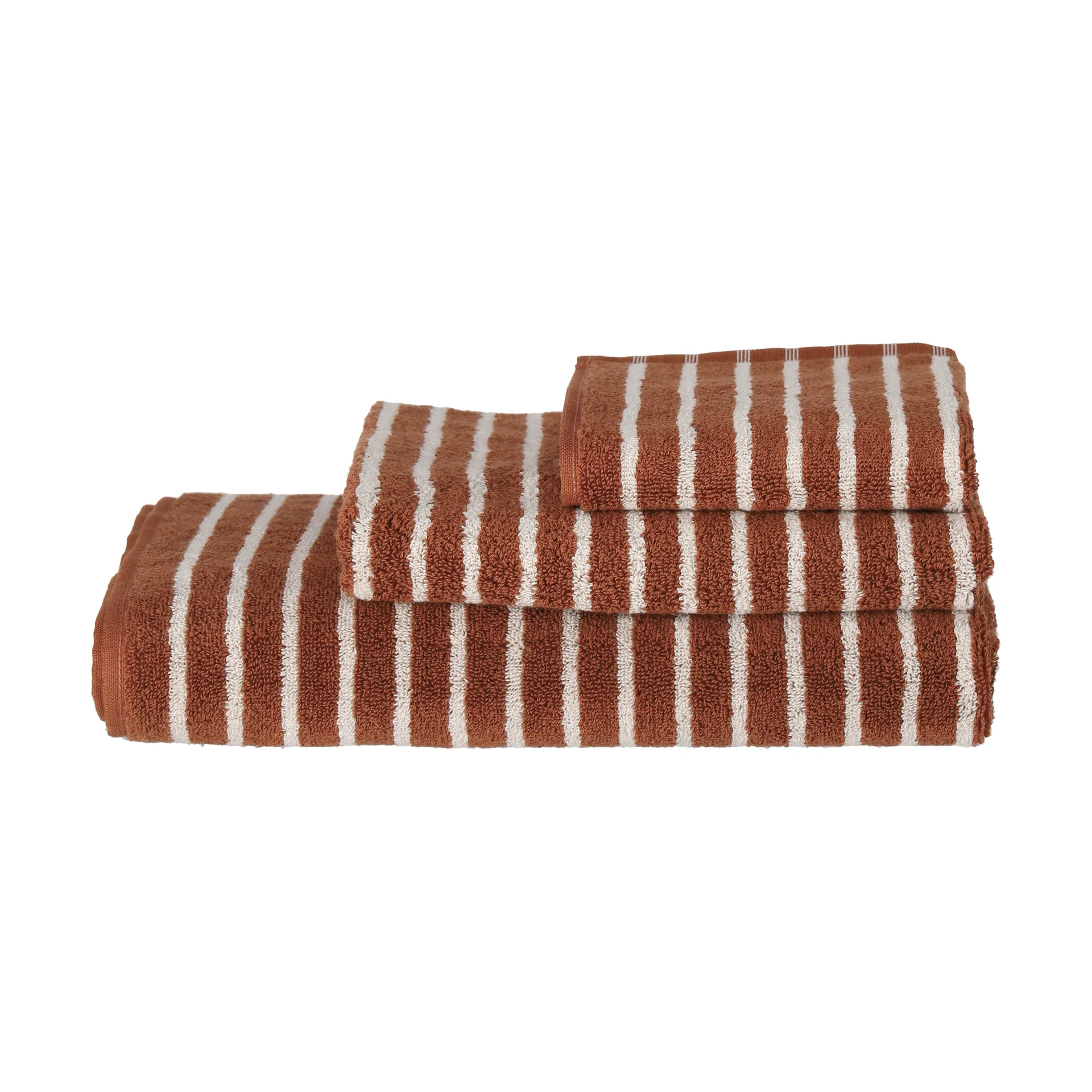 Drift badhandduk 70x140 cm, Brun-vit Scandi Living
