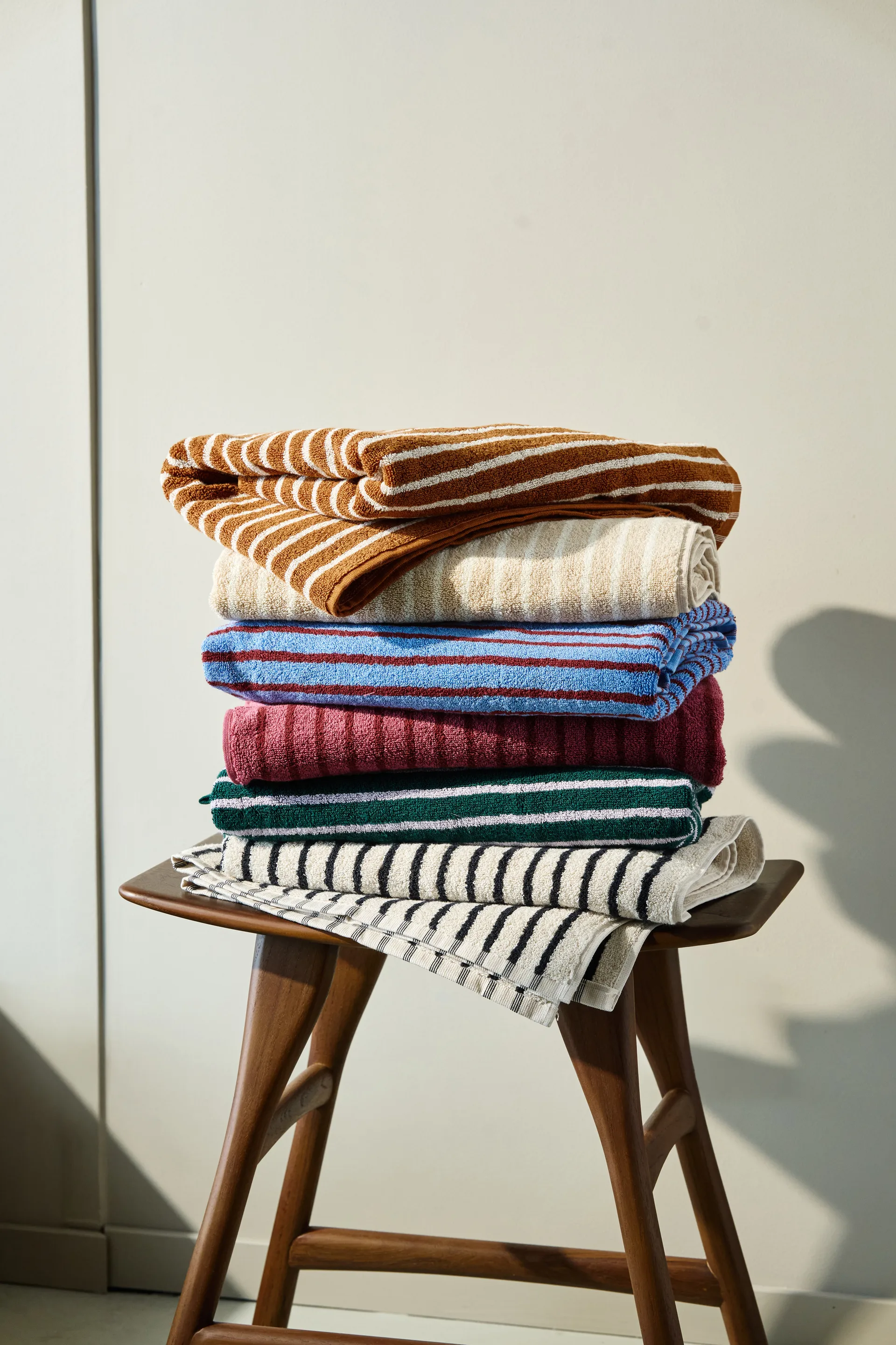 Drift badhandduk 70x140 cm, Brun-vit Scandi Living