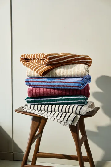 Drift badhandduk 70x140 cm - Brun-vit - Scandi Living