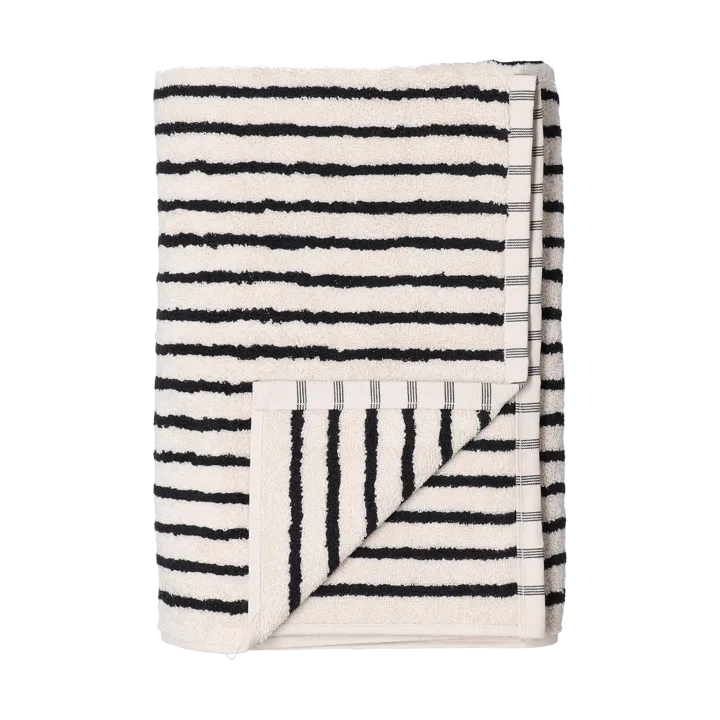Drift badhandduk 70x140 cm - Vit-svart - Scandi Living