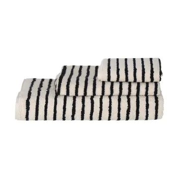 Drift badhandduk 70x140 cm - Vit-svart - Scandi Living