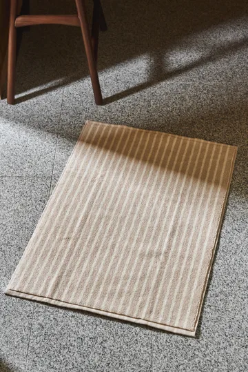 Drift badrumsmatta 50x70cm - Beige-vit - Scandi Living