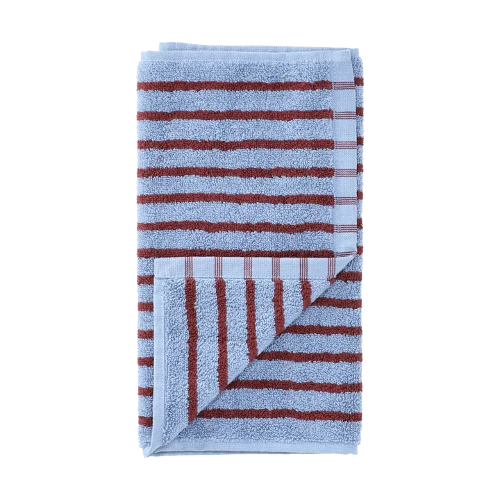 Drift handduk 30x50 cm - Blå-röd - Scandi Living
