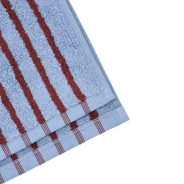 Drift handduk 30x50 cm - Blå-röd - Scandi Living