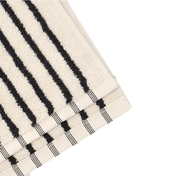 Drift handduk 30x50 cm - Vit-svart - Scandi Living
