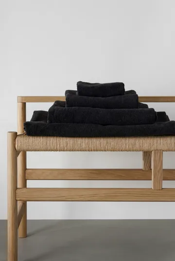 Drift handduk 50x70 cm - Svart - Scandi Living