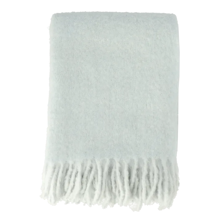 Dune mohair pläd  130x170 cm - Ice blue - Scandi Living