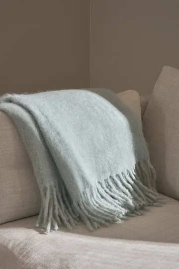 Dune mohair pläd  130x170 cm - Ice blue - Scandi Living