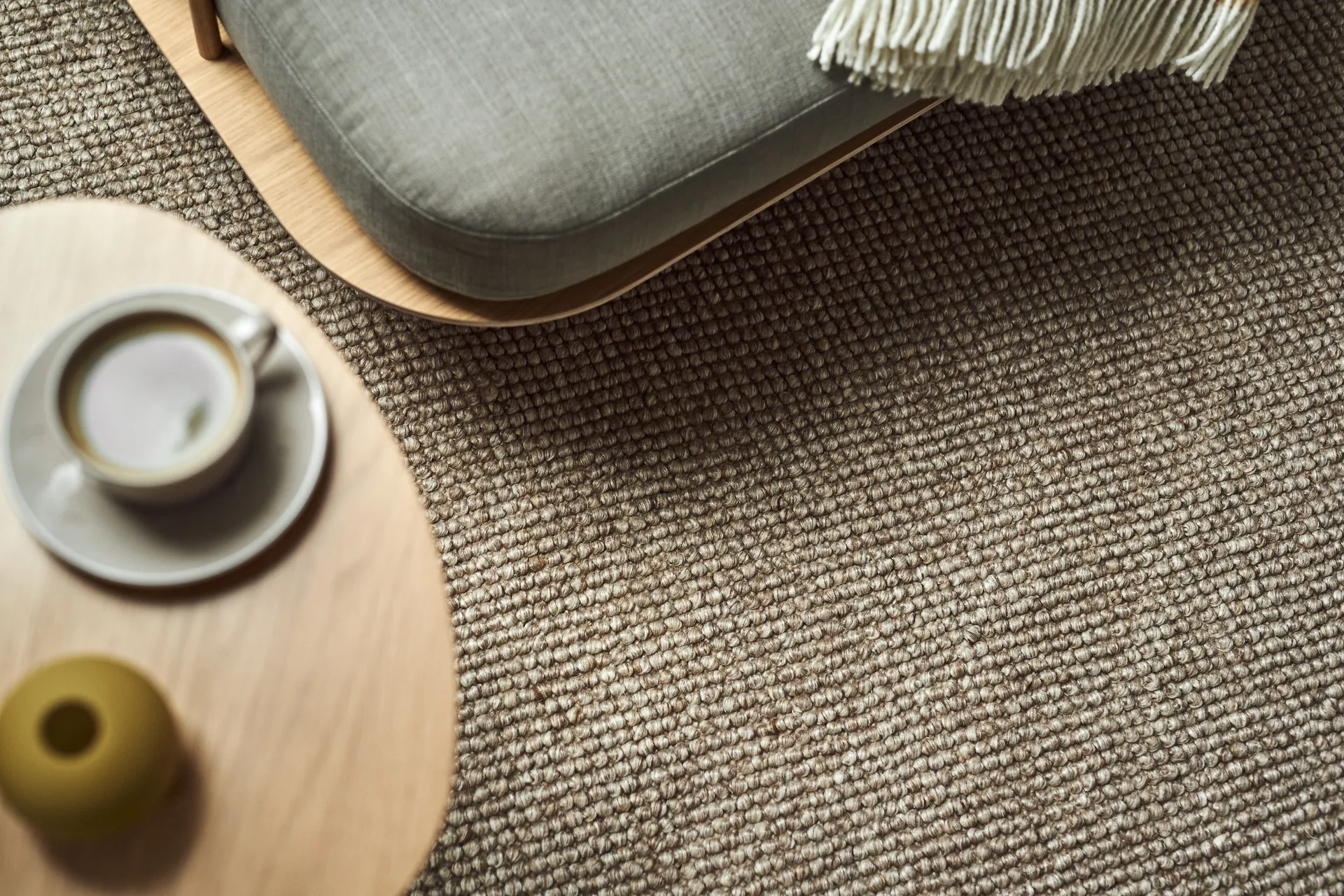 Flock ullmatta beige, 200x300 cm Scandi Living