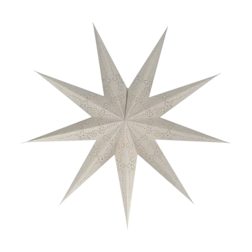 Folk adventsstjärna - Vit, Ø80 cm - Scandi Living
