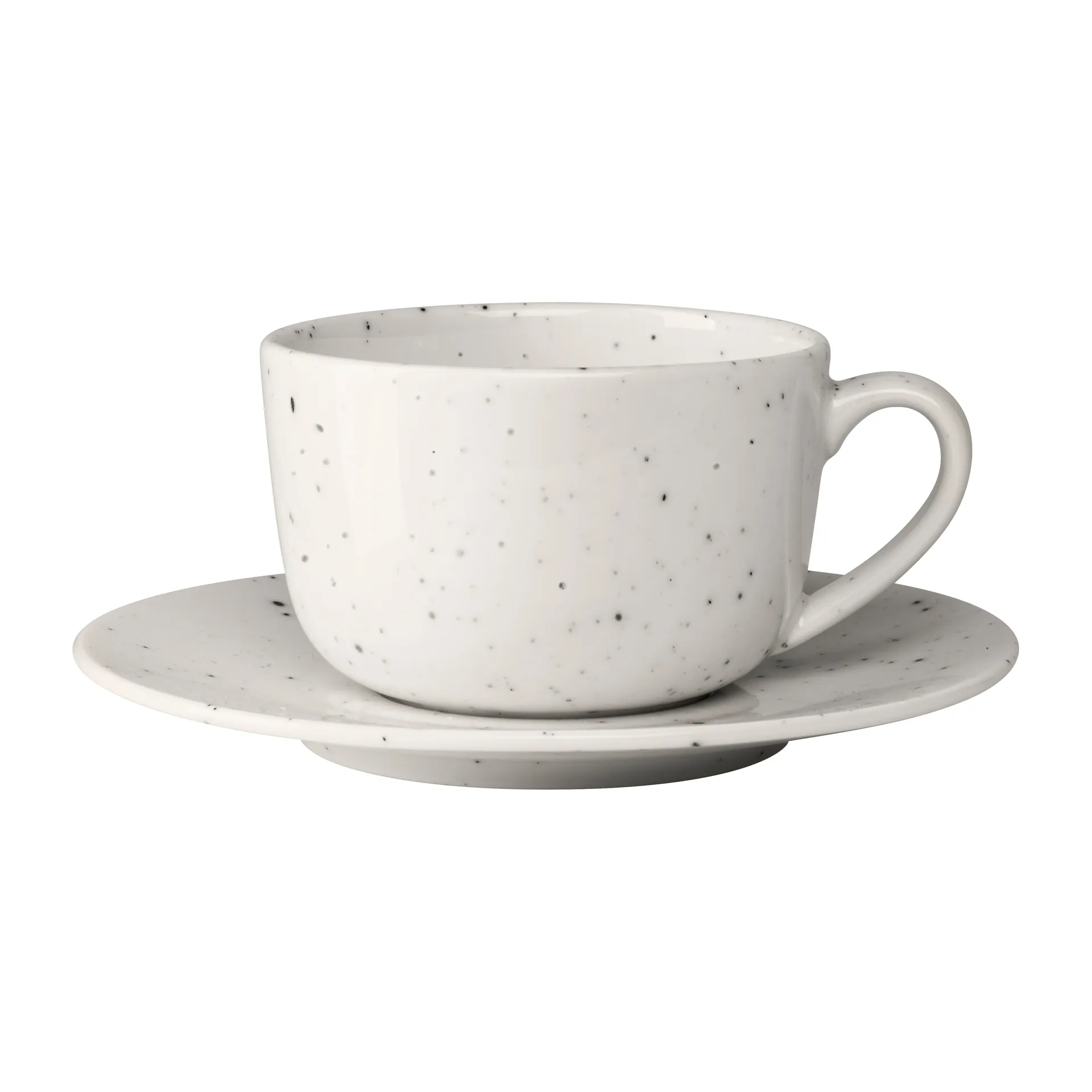 Freckle kopp med fat 26 cl, Vit Scandi Living