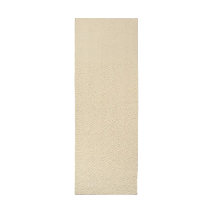 Furrow ullmatta naturvit - 80x240 cm - Scandi Living