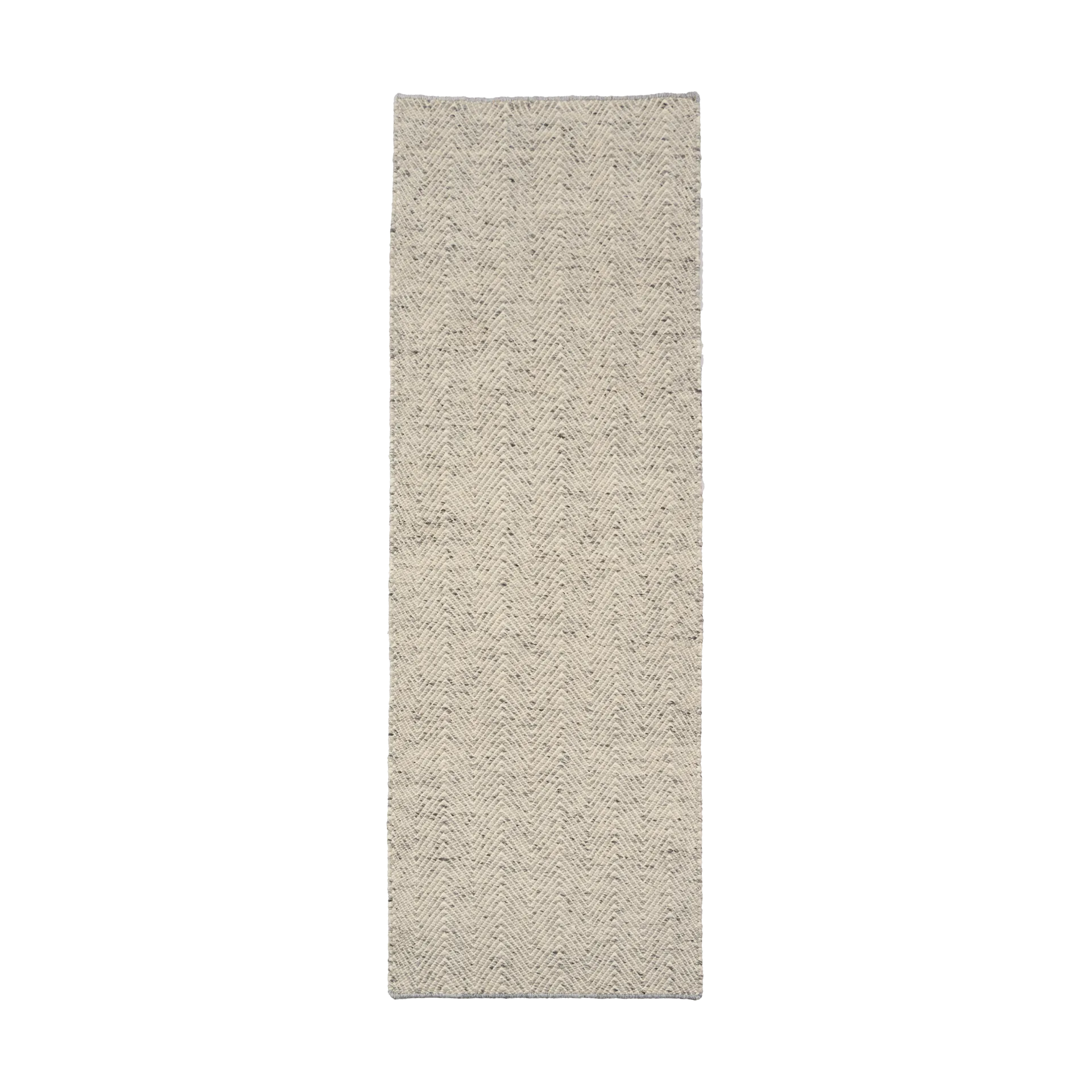 Furrow ullmatta naturvit/grå, 80x240 cm Scandi Living