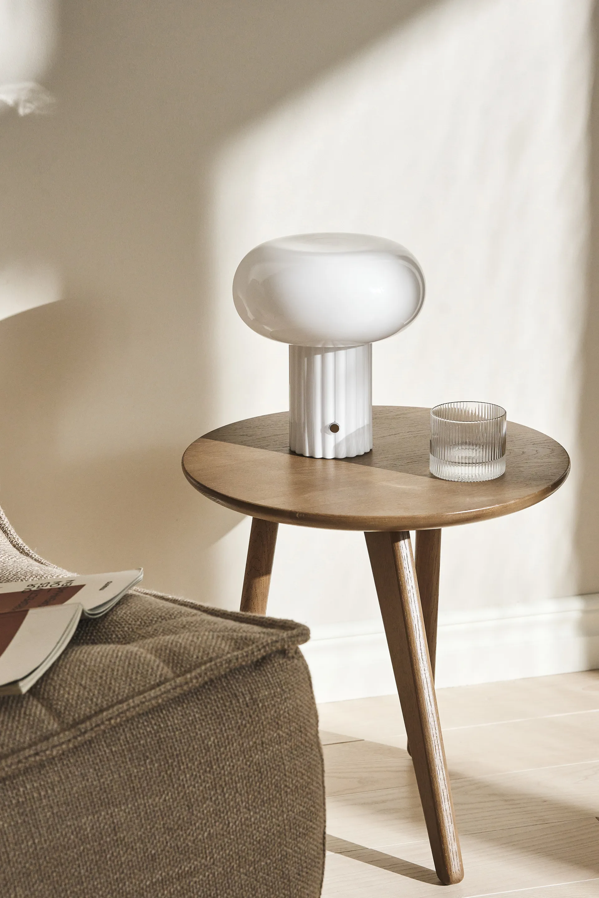 Haven portabel bordslampa 22 cm, Vit Scandi Living