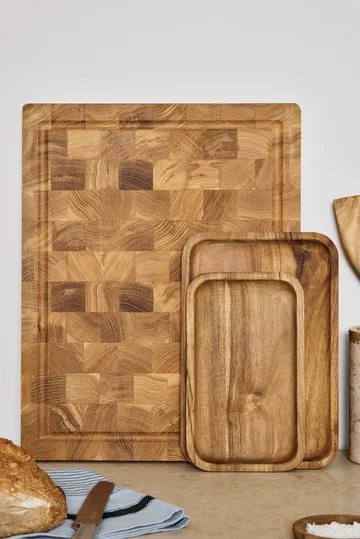 Hollow serveringsbricka - 20x30 cm - Scandi Living