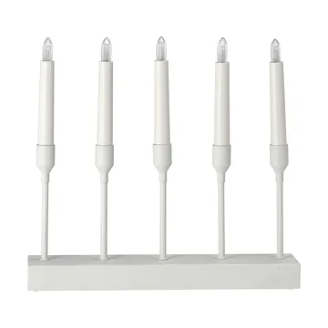 Kindle portabel adventsljusstake 30 cm - Vit - Scandi Living