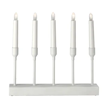 Kindle portabel adventsljusstake 30 cm - Vit - Scandi Living
