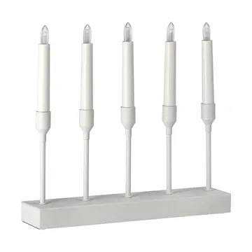 Kindle portabel adventsljusstake 30 cm - Vit - Scandi Living