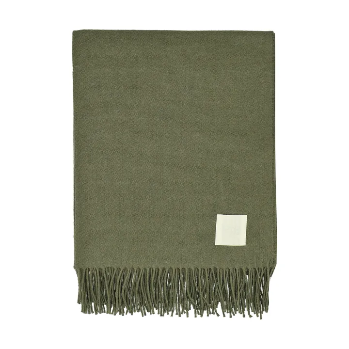 Loom bomullspläd 125x170 cm - Khaki - Scandi Living