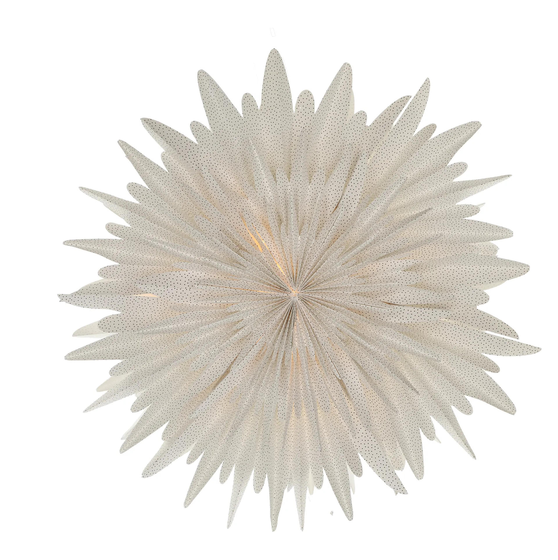 Luna adventsstjärna vit med prickar, 60 cm Scandi Living